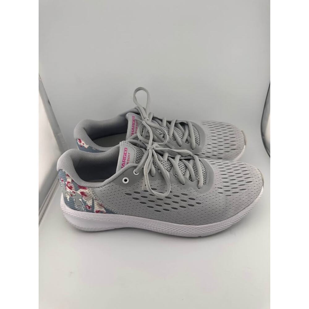 Under Armour;‎ Floral/Gray running shoes; athletic shoes